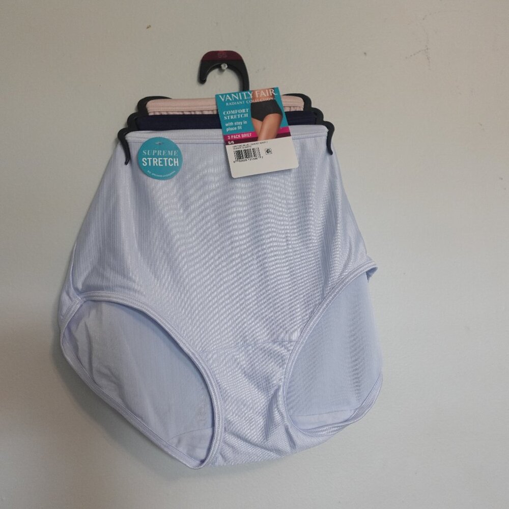 Vanity Fair Radiant 3 pack brief Comfort‎ stretch  sz 5X New w/tags